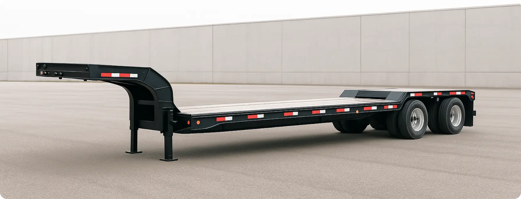Low Boy Flat Deck Trailer