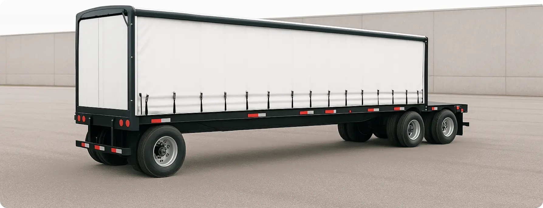 Roll Tite Flat Deck Trailer (Conestoga)